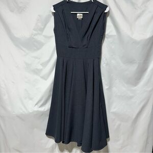 Teresa Marie for Heart of Haute Dark Grey Midi Dress XS | Swing Style